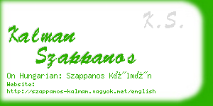 kalman szappanos business card